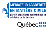 logo de médiateur accrédité en matière civile par un organisme reconnu par le ministère de la Justice